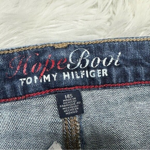 Tommy Hilfiger Women’s Blue Hope Bootcut Y2K Retro Jeans 14S/W34/L28.5 - Picture 6 of 12